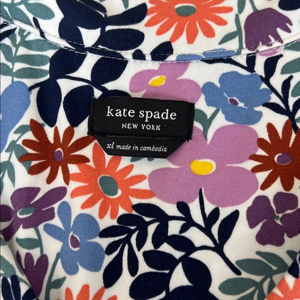 NWT Kate Spade Women’s Multicolor Floral Top Sleepwear Size XL